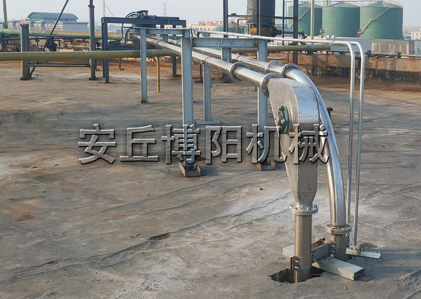 氯化鈣管鏈式輸送機 管鏈粉體輸送機如何布置？